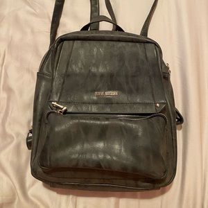 Steve Madden backpack/purse dark grey charcoal, lightly used